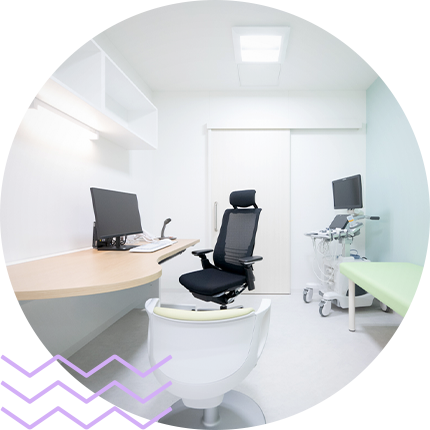 安心して相談できる環境 プライバシー確保の診察室